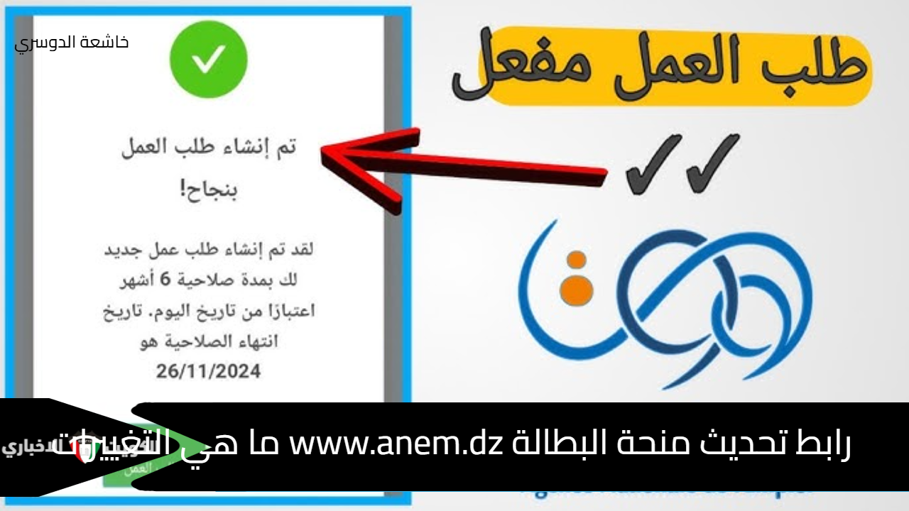 رابط تحديث منحة البطالة www.anem.dz ما هي التغييرات الجديدة كما أعلنت وزارة التشغيل؟