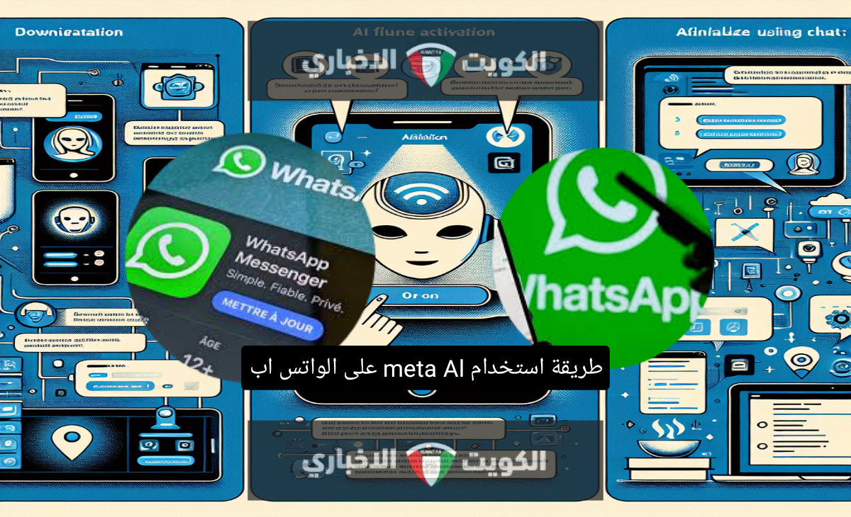 طريقة استخدام meta Al على الواتساب للأنظمة الثلاثة (ISO/android/desktop) وخطوات التفعيل