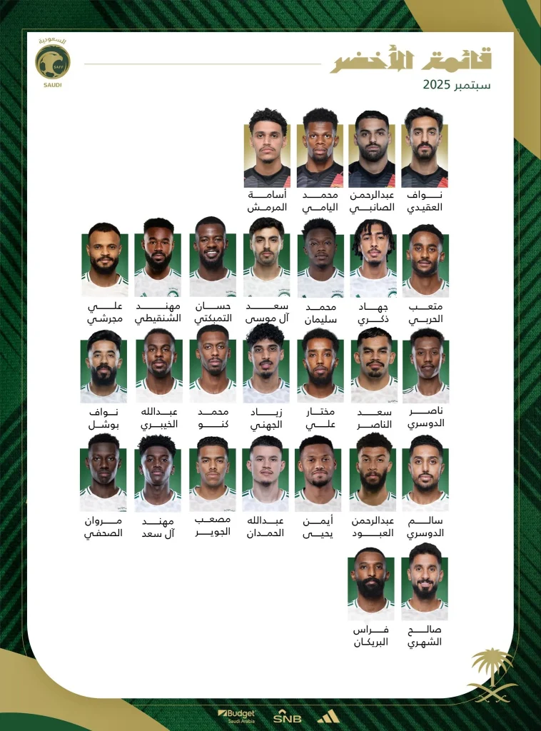 قائمة منتخب السعودية