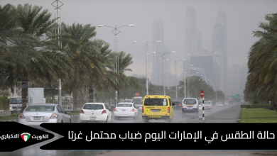 توقعات حالة الطقس في الإمارات