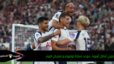 دوري أبطال أوروبا . موعد مباراة توتنهام و فياريال اليوم