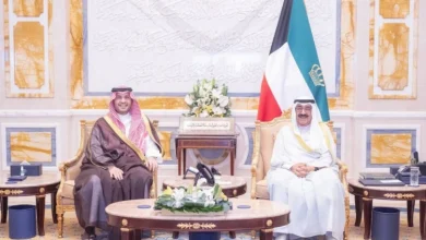 أمير الكويت والأمير تركي بن محمد