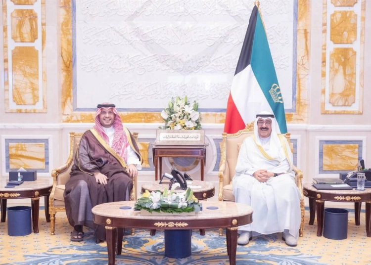 أمير الكويت والأمير تركي بن محمد